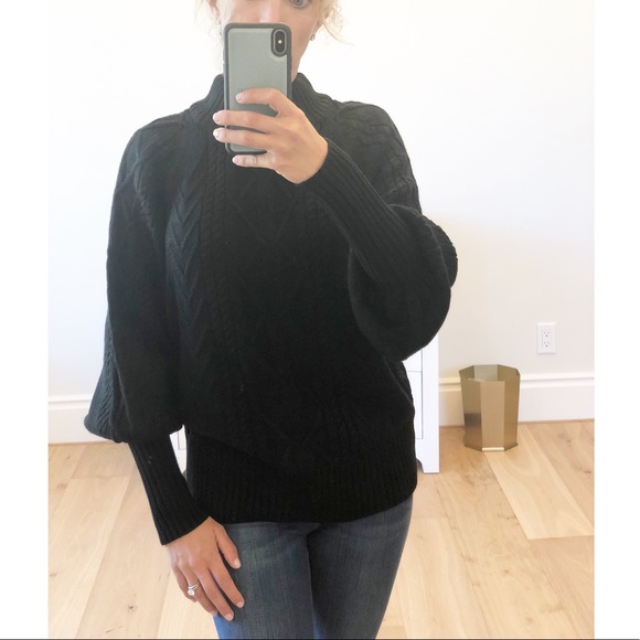 DENVER Black Cable Knit Loose Fit Sweater - Picture 7 of 9